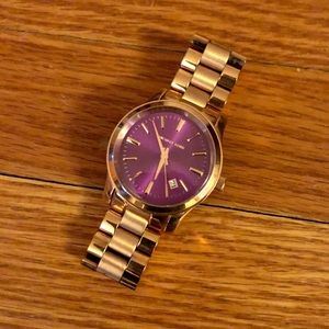 Michael Kors purple face watch